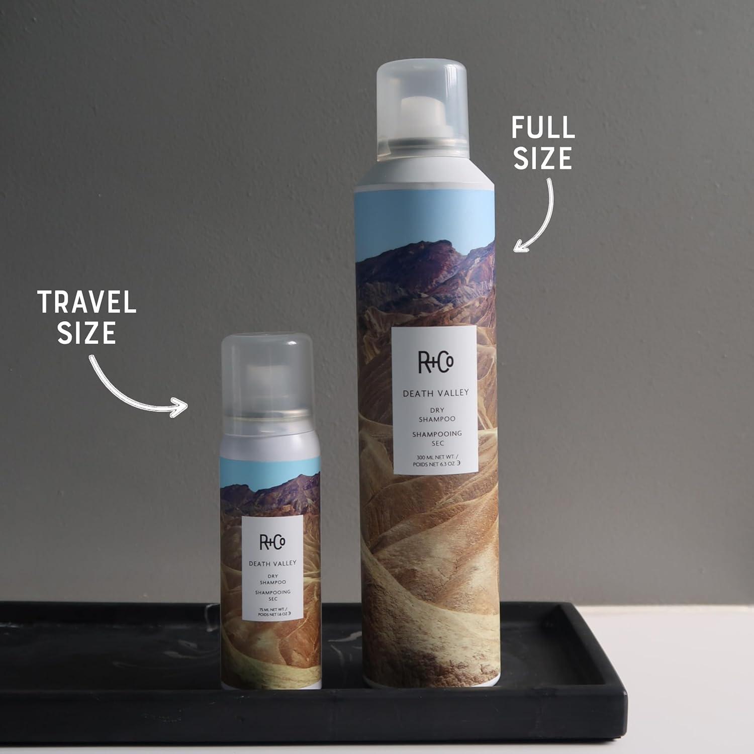 R+Co Death Valley Dry Shampoo For Women | Adds Volume & Body | Vegan, Gluten-Free & No Parabens |(6.0 Ounce + 1.6 Ounce (Pack of 2))