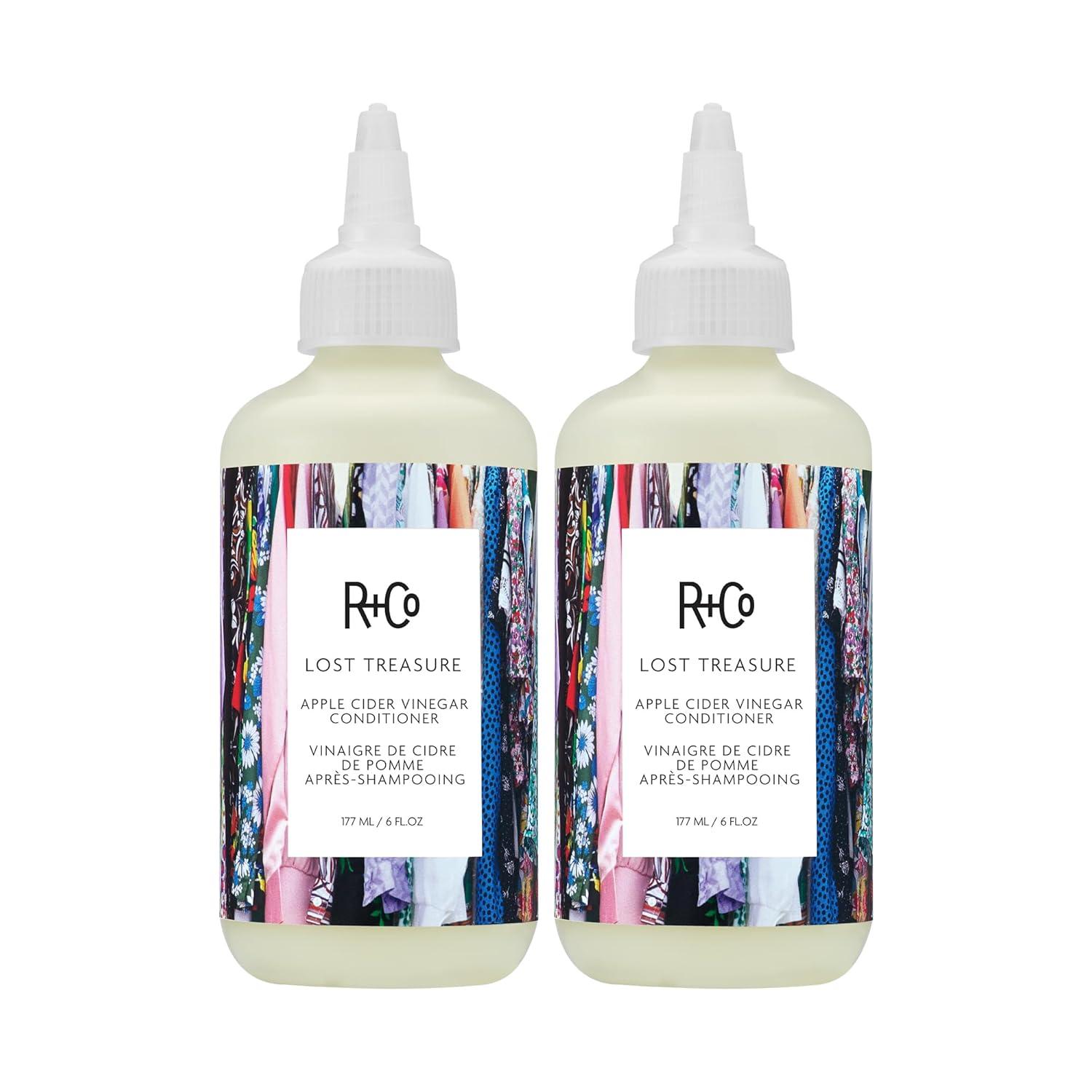 R+Co Lost Treasure Apple Cider Vinegar Cleansing Rinse | Dramatic Shine + Softens Hair + Preserves Color | Vegan + Cruelty-Free | 6 Oz(6 Fl Oz (Pack of 2))