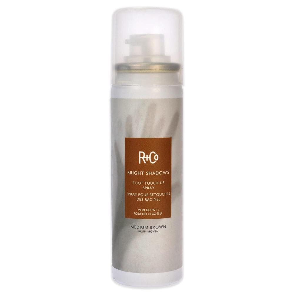 R+Co Bright Shadows Root Touch-Up Spray – 1.5 Oz(Medium Brown)