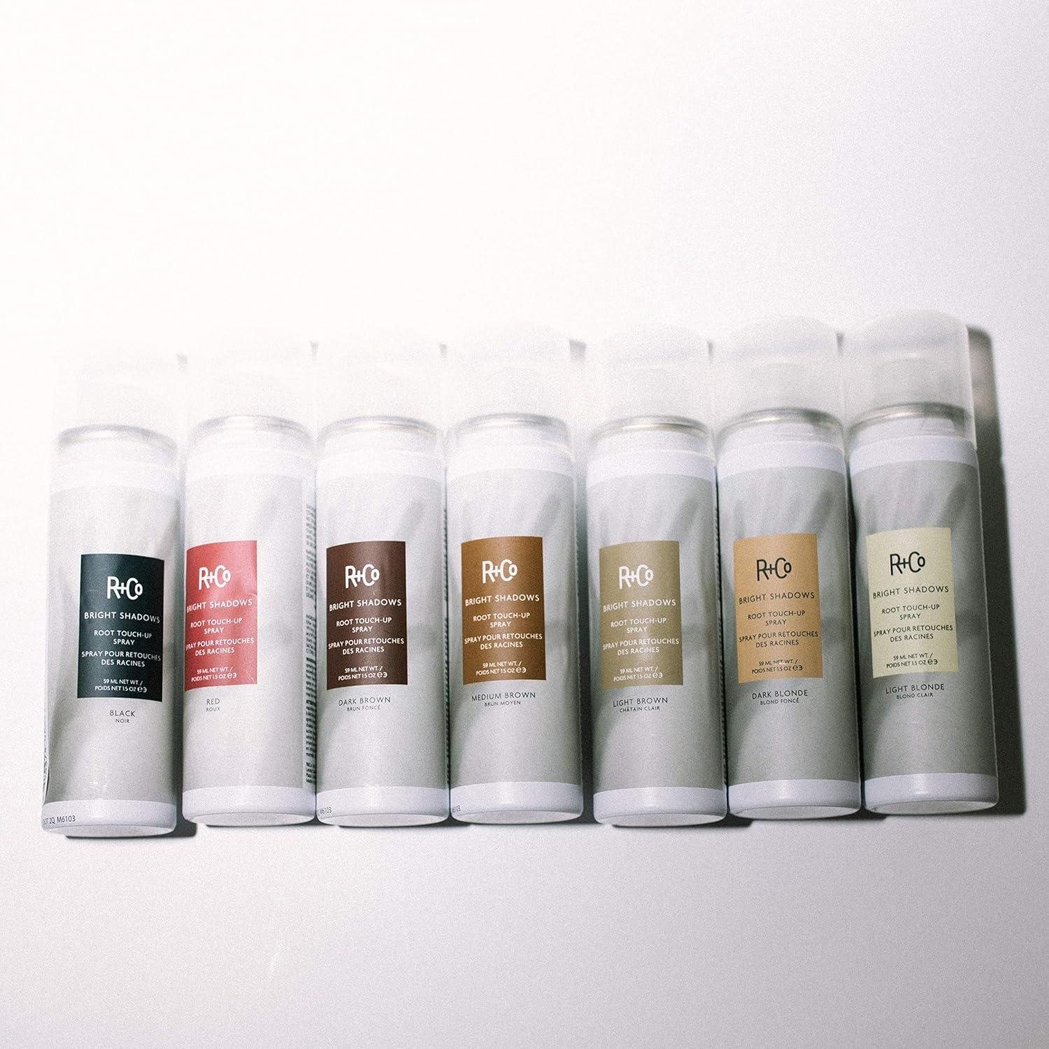 R+Co Bright Shadows Root Touch-Up Spray – 1.5 Oz(Medium Brown)