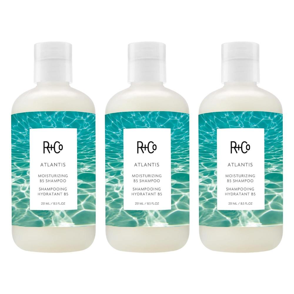 R+Co ATLANTIS Moisturizing B5 Shampoo – Hydrating & Strengthening, Softens & Smooths Hair, All Hair Types(8.5 Fl Oz (Pack of 3))