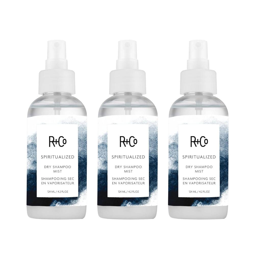 R+Co SPIRITUALIZED Dry Shampoo Mist – Oil-Absorbing & Volumizing Spray, Refreshes Hair Between Washes, All Hair Types(4.2 Fl Oz (Pack of 3))