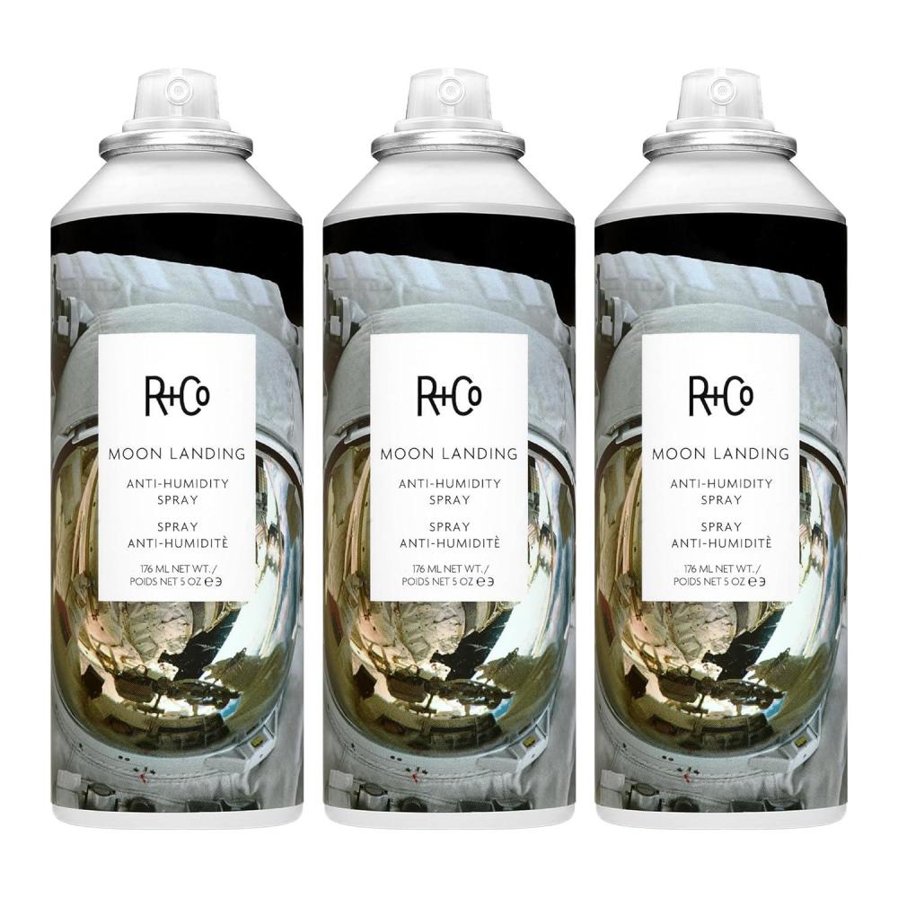 R+Co MOON LANDING Anti-Humidity Spray – Frizz Control & Humidity Protection, Smooths Hair & Enhances Shine, All Hair Types(5 Ounce (Pack of 3))
