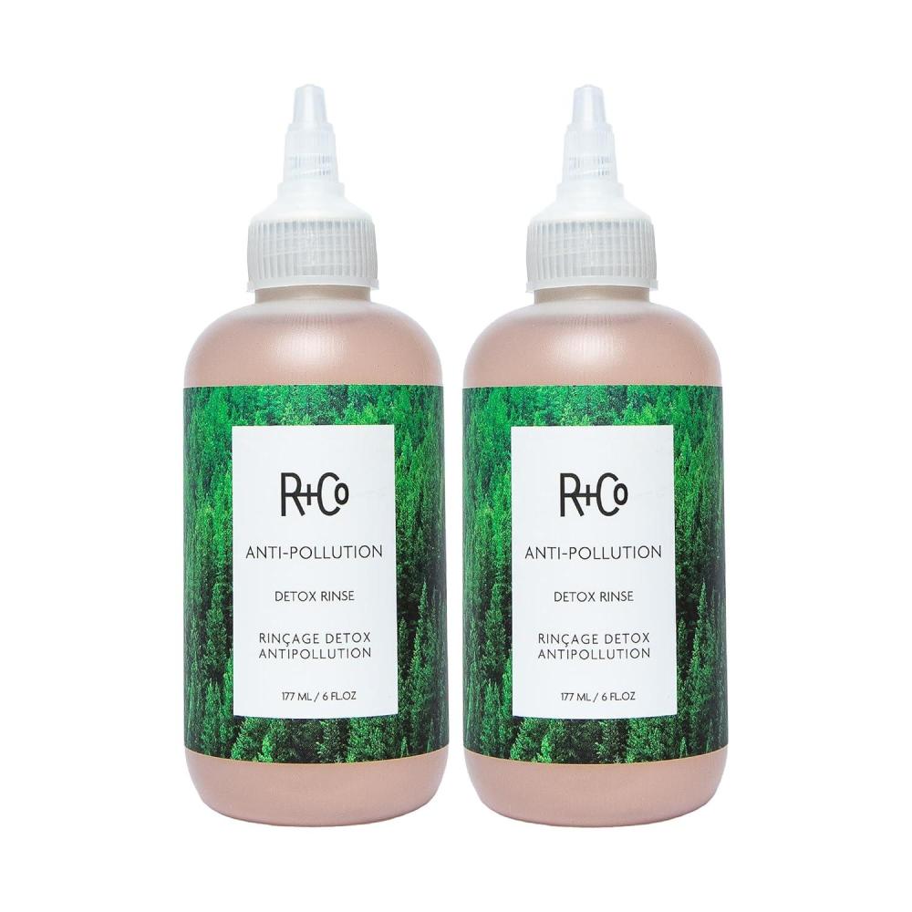 R+Co Anti-Pollution Detox Rinse | Removes Harsh Metals, Nourishes & Smooths Hair | Vegan + Cruelty-Free | 6 Oz(6 Fl Oz (Pack of 2))