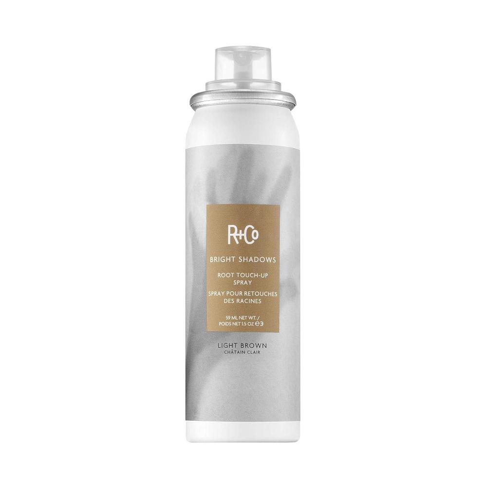 R+Co Bright Shadows Root Touch-Up Spray – Light Brown, 1.5 Oz