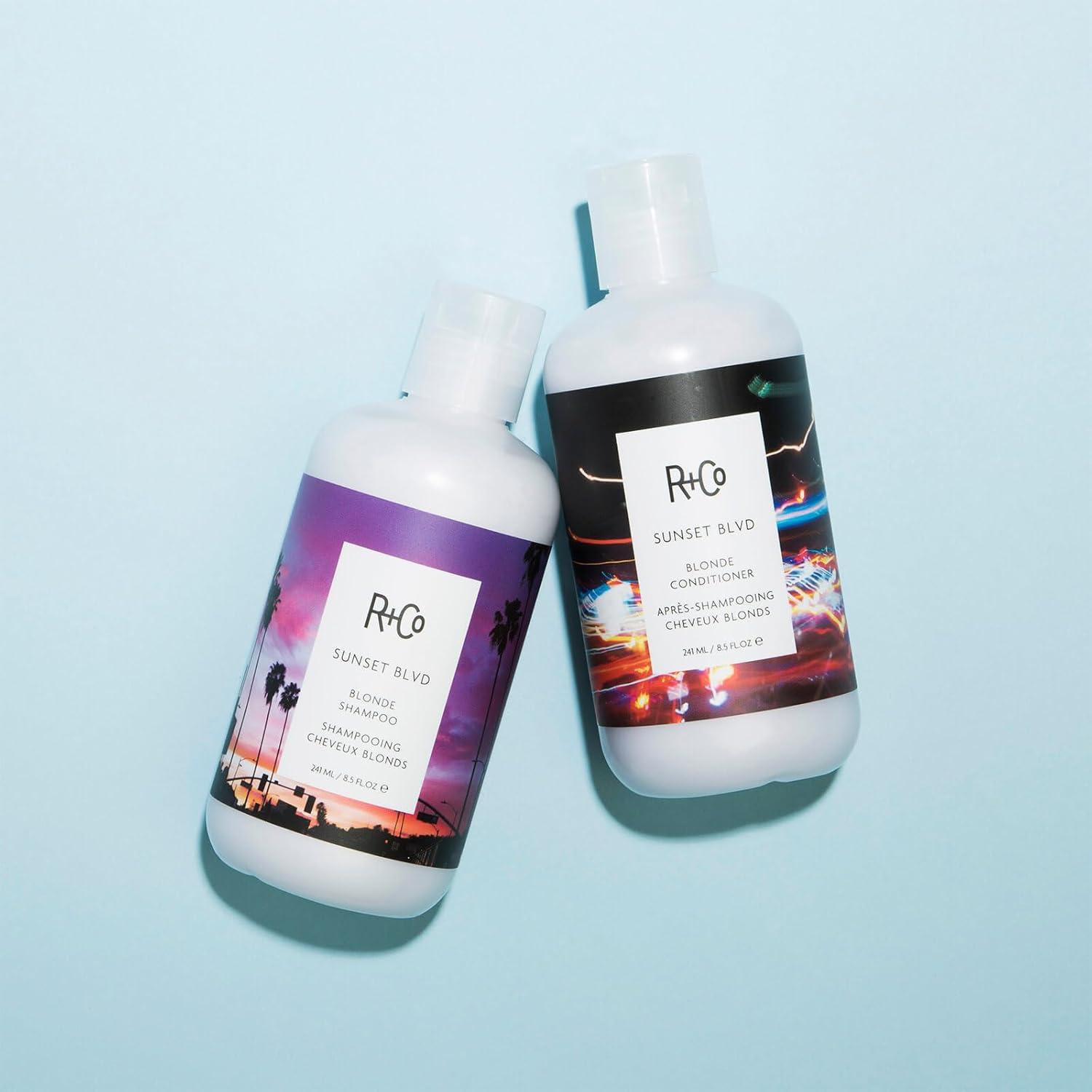 R+Co Sunset Blvd Daily Blonde Shampoo | Daily Brightening + Combats Brassiness + Hydrating | Vegan + Cruelty-Free | 8.5 Fl Oz(Single)