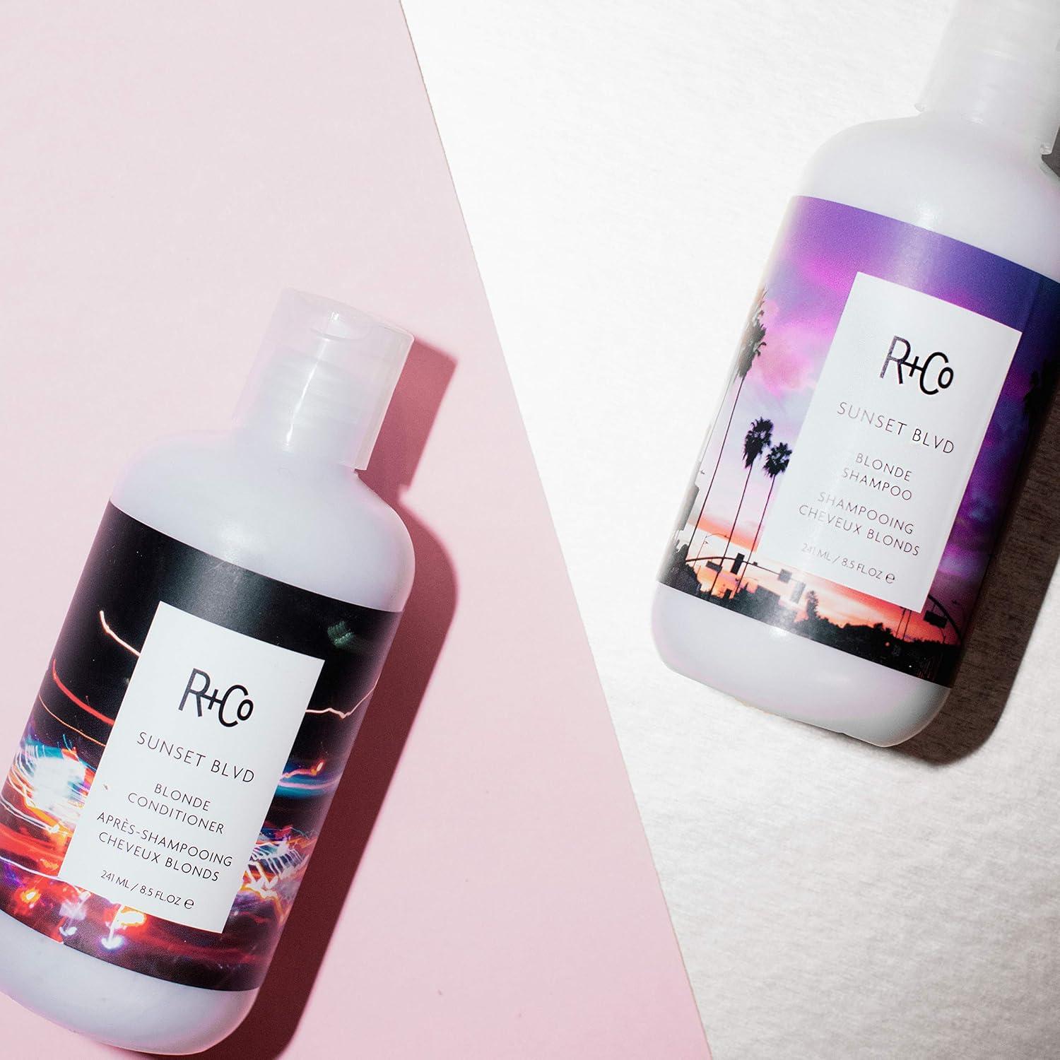 R+Co Sunset Blvd Daily Blonde Shampoo | Daily Brightening + Combats Brassiness + Hydrating | Vegan + Cruelty-Free | 8.5 Fl Oz(Single)