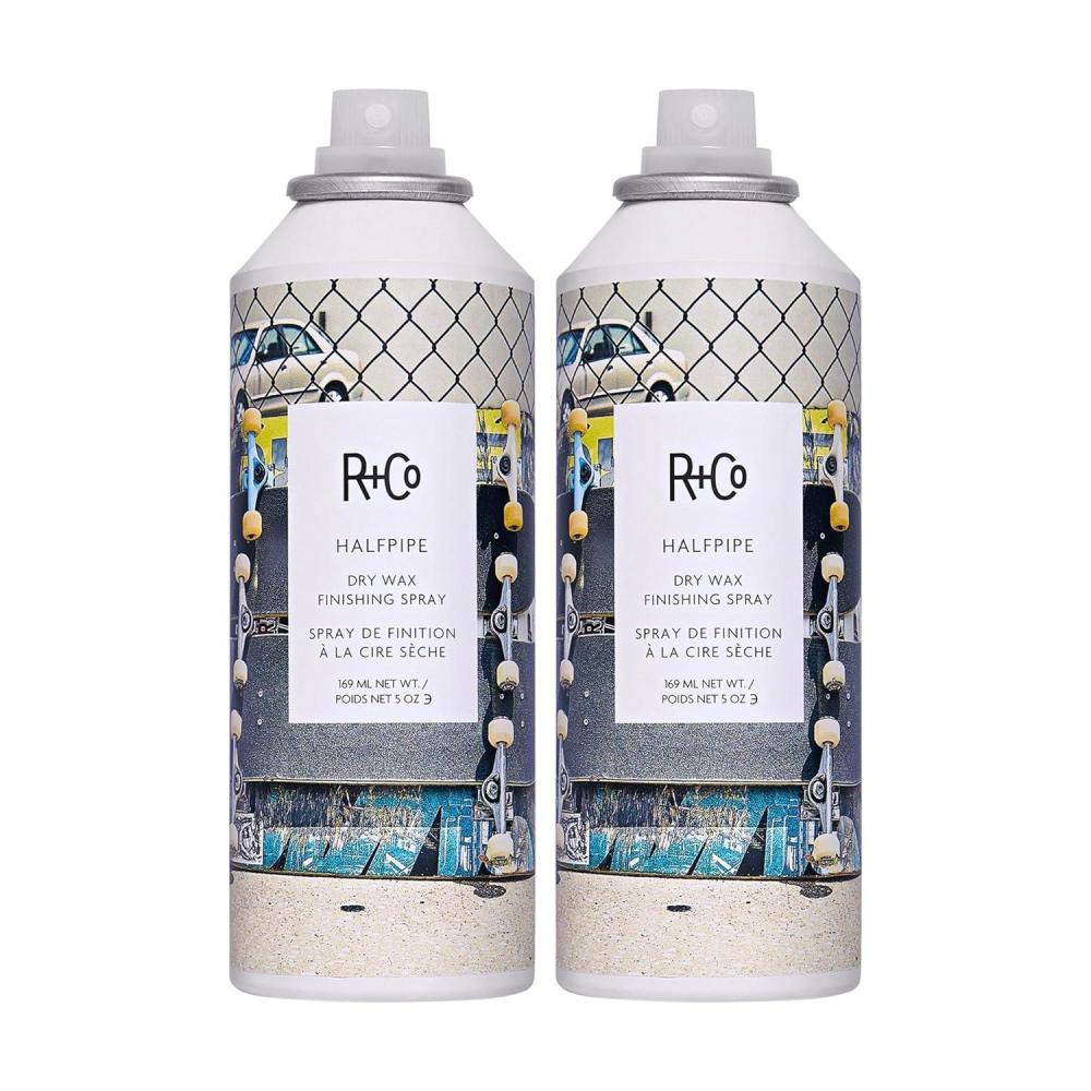 R+Co Halfpipe Dry Wax Finishing Spray | Workable Texture, Buildable Hold, Ultra-fine Mist | Vegan + Cruelty-Free | 5 Oz(5 Ounce (Pack of 2))