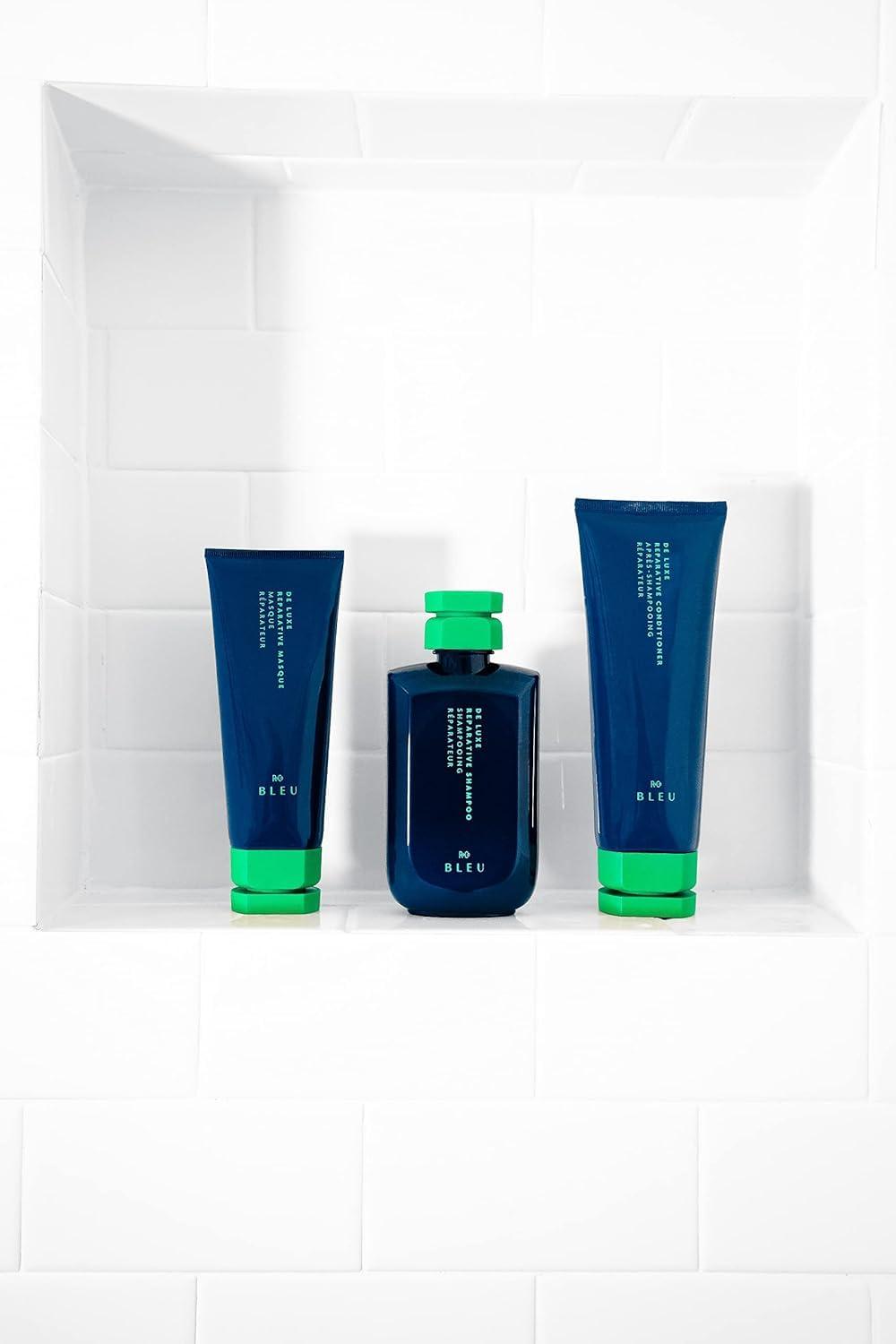 R+Co BLEU De Luxe Reparative Shampoo – Hydrates, Strengthens, Adds Shine, Repairs Coarse, Fragile, or Damaged Hair, Seals Cuticles, Improves Texture and Elasticity, Vegan, 8.5 oz