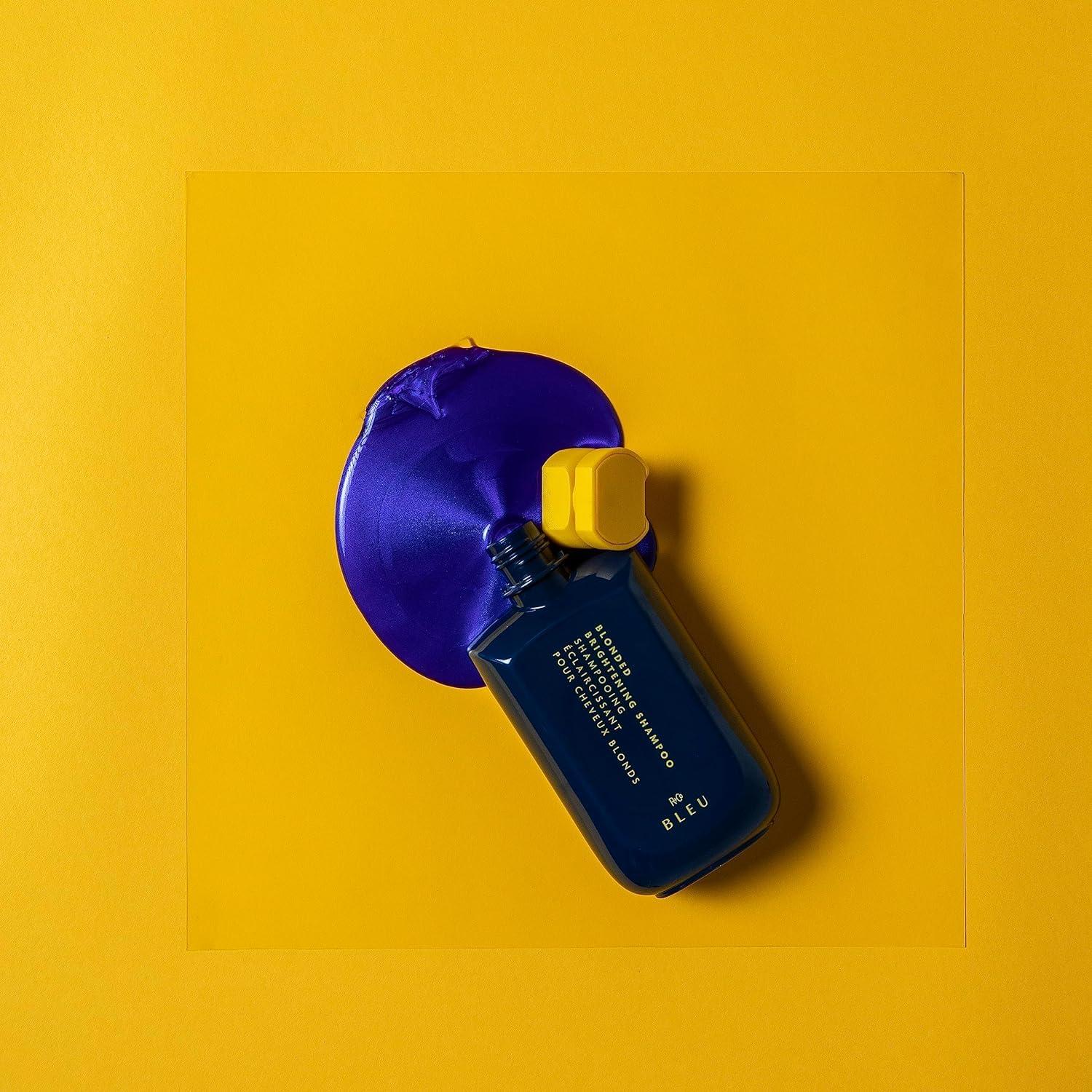 R+Co BLEU Blonded Brightening Shampoo – Neutralizes Yellow Tones, Deposits Pigments Evenly, Moisturizes, Repairs Color-Treated Hair, Antioxidant-Rich Formula, 8.5 oz