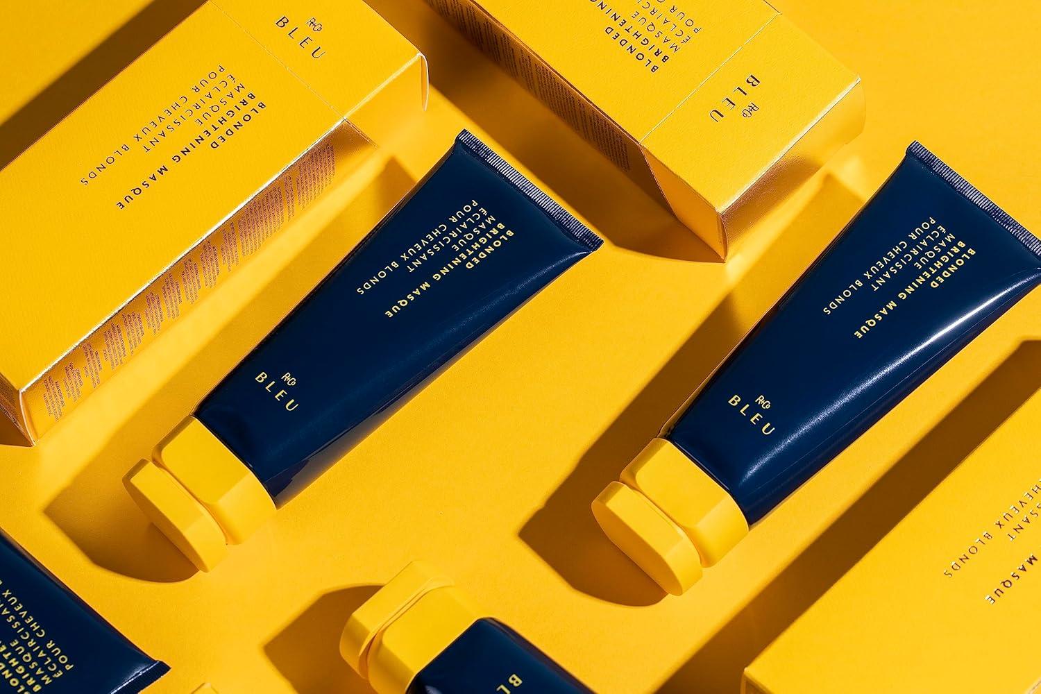 R+Co BLEU Blonded Brightening Masque – Repairs and Revives Dull, Yellowed Blondes, Hydrates, Neutralizes Yellow Undertones, Restores Shine, Adds Strength, 5 oz