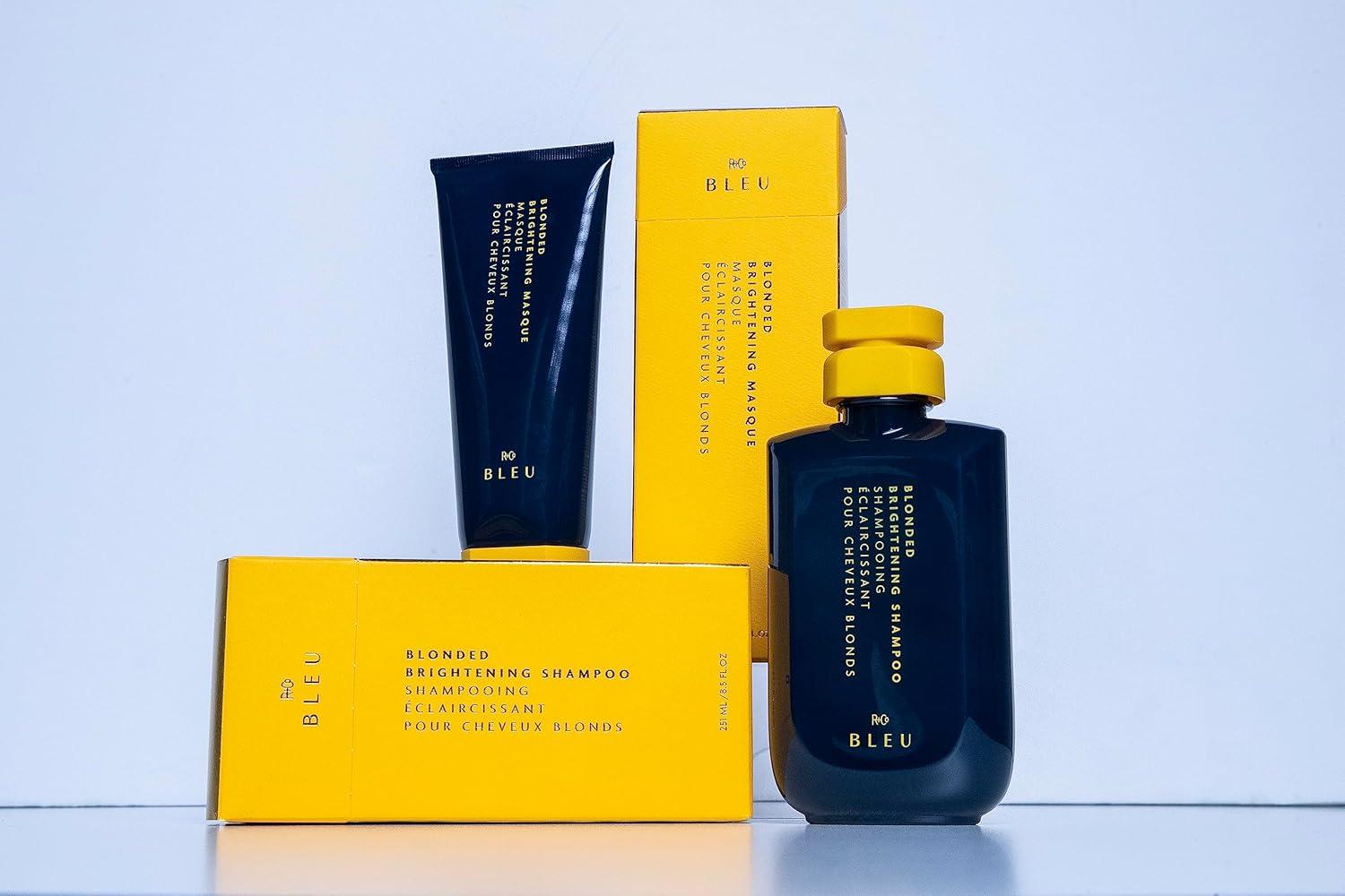 R+Co BLEU Blonded Brightening Masque – Repairs and Revives Dull, Yellowed Blondes, Hydrates, Neutralizes Yellow Undertones, Restores Shine, Adds Strength, 5 oz