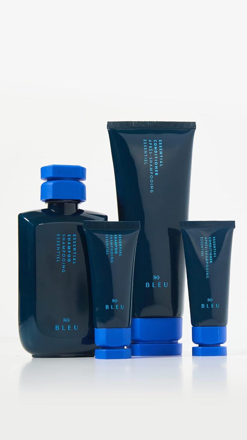 R+Co BLEU Essential Shampoo Mini | Gentle Daily Cleanser, Hydration + Shine | Vegan, Sustainable + Cruelty-Free | 1 Oz(1.2 Fl Oz (Pack of 1))