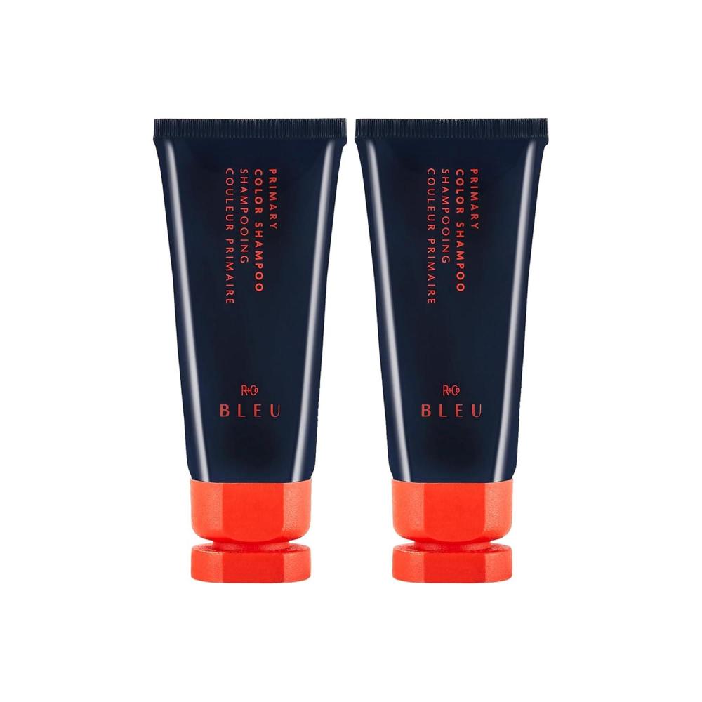 R+Co BLEU Primary Color Shampoo | Nourishing + Color Protection + Luxurious Shine | Vegan, Sustainable + Cruelty-Free | 8.5 Oz(1 Ounce (Pack of 2))
