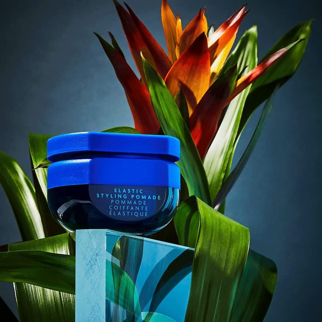 R+Co BLEU Elastic Styling Pomade – Adds Piecey Texture, Structure, and Separation, Pliable Light Hold for Short and Long Hair, Re-invent Your Style, 1.7 oz