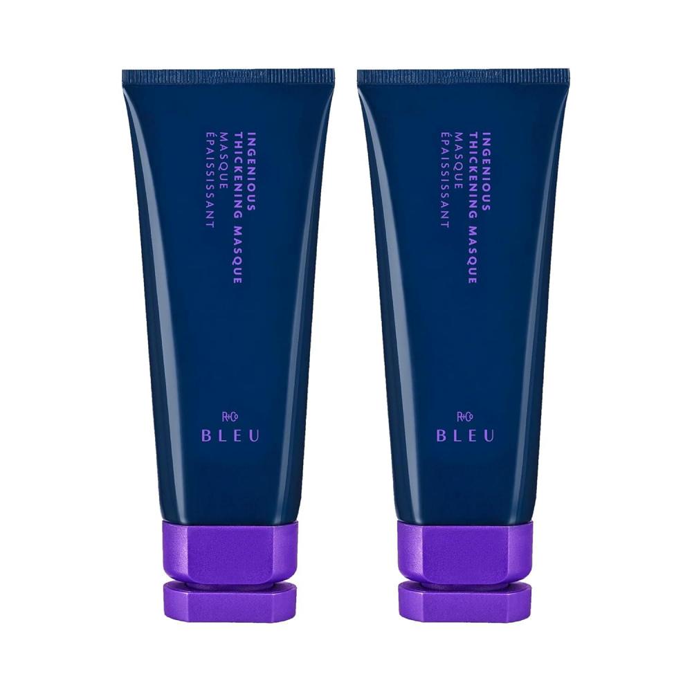 R+Co BLEU Ingenious Thickening Masque | Weightless Conditioning + Deep Nourishment + Volume | Vegan, Sustainable + Cruelty-Free | 5 Oz(5 Ounce (Pack of 2))