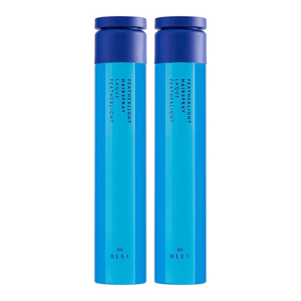 R+Co BLEU Featherlight Hairspray | Flexible Memory + Lightweight Control | Vegan, Sustainable + Cruelty-Free | 8.33 Oz(8.3 Ounce (Pack of 2))