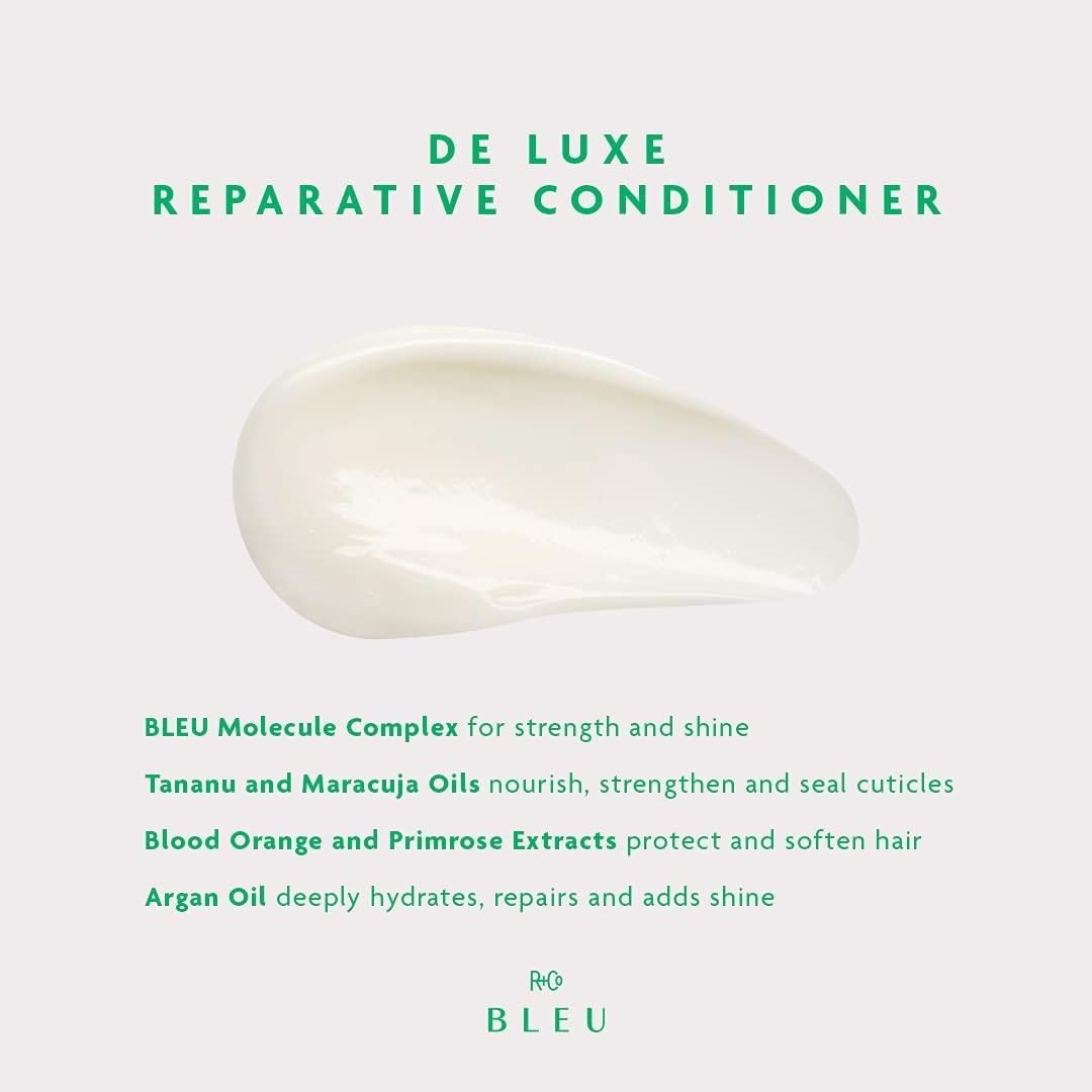 R+Co BLEU De Luxe Reparative Conditioner | Hydrates + Strengthens + Repairs | Vegan, Sustainable + Cruelty-Free | 6.8 Oz(6.8 Fl Oz (Pack of 1))