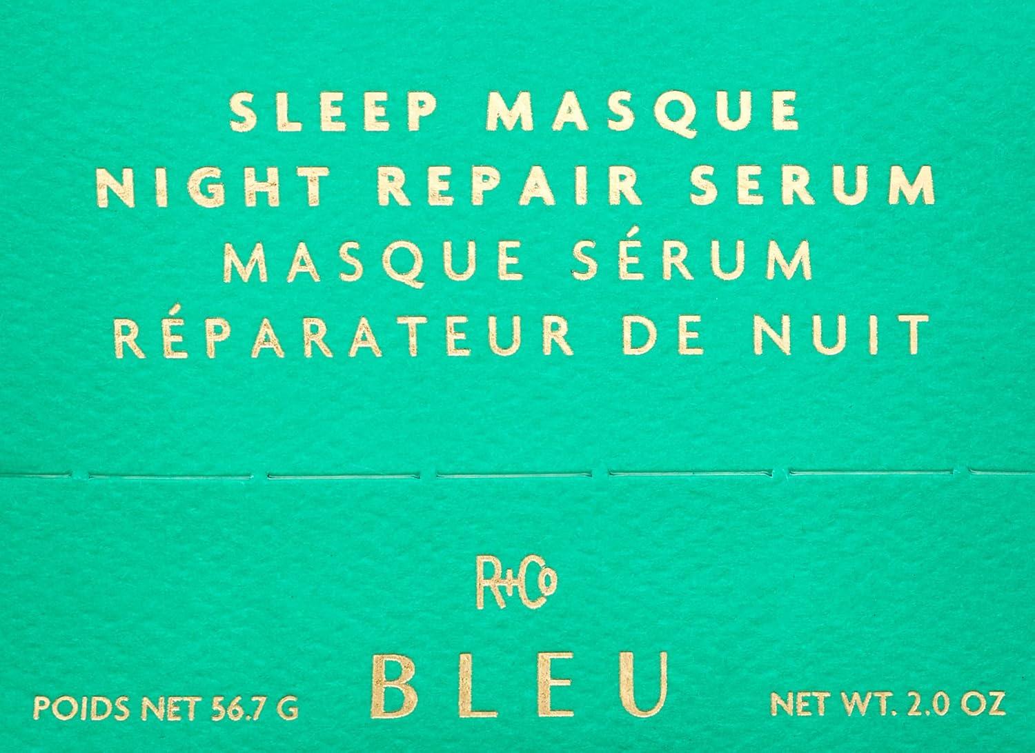 R+Co BLEU Sleep Masque Night Repair Serum | Overnight Hair Repair + Nourishes + Revitalizes | Vegan, Sustainable + Cruelty-Free | 2 Oz(2 Ounce)